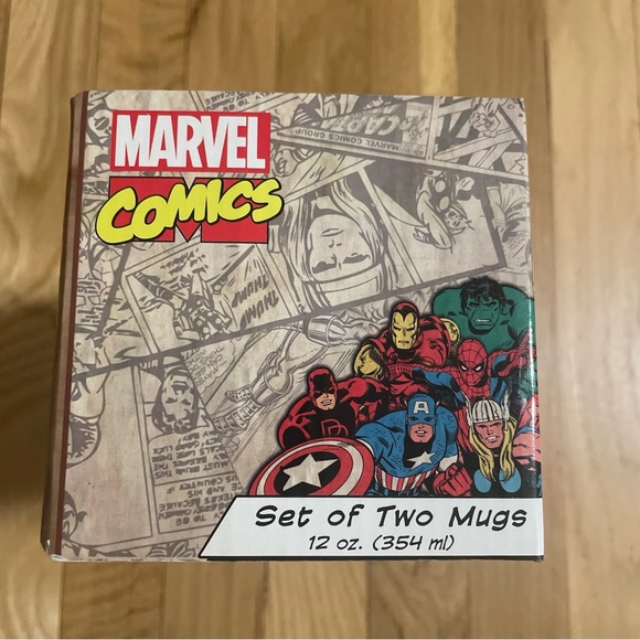 New In Box! Marvel Comics Mugs Set Of Two - Picture 2 of 4